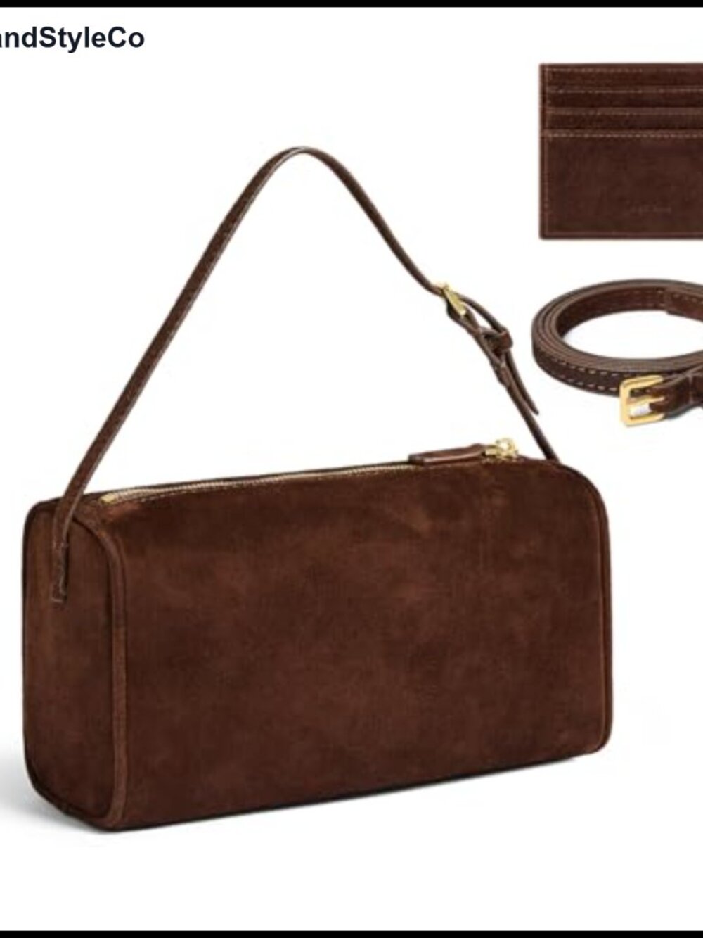 Genuine Suede Leather Crossbody Purse Women Adjustable Strap Handmade